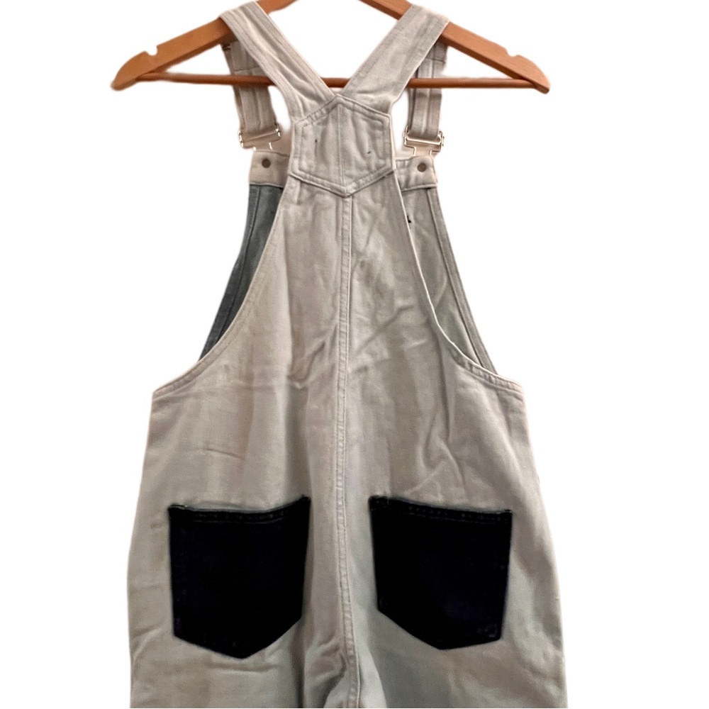 Momokrom Distressed Patchwork Denim Overalls Dolls Kill - Picture 8 of 12
